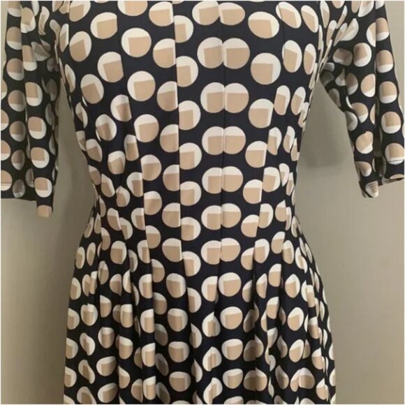 Shelby & Palmer Circle Print Fit & Flare Dress Size Small - Picture 4 of 7